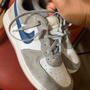 Gray and Blue Nike Force